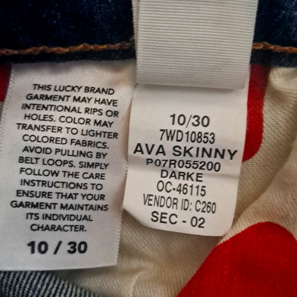 Lucky Ava Skinny Jeans with Raw Hem - Picture 10 of 15